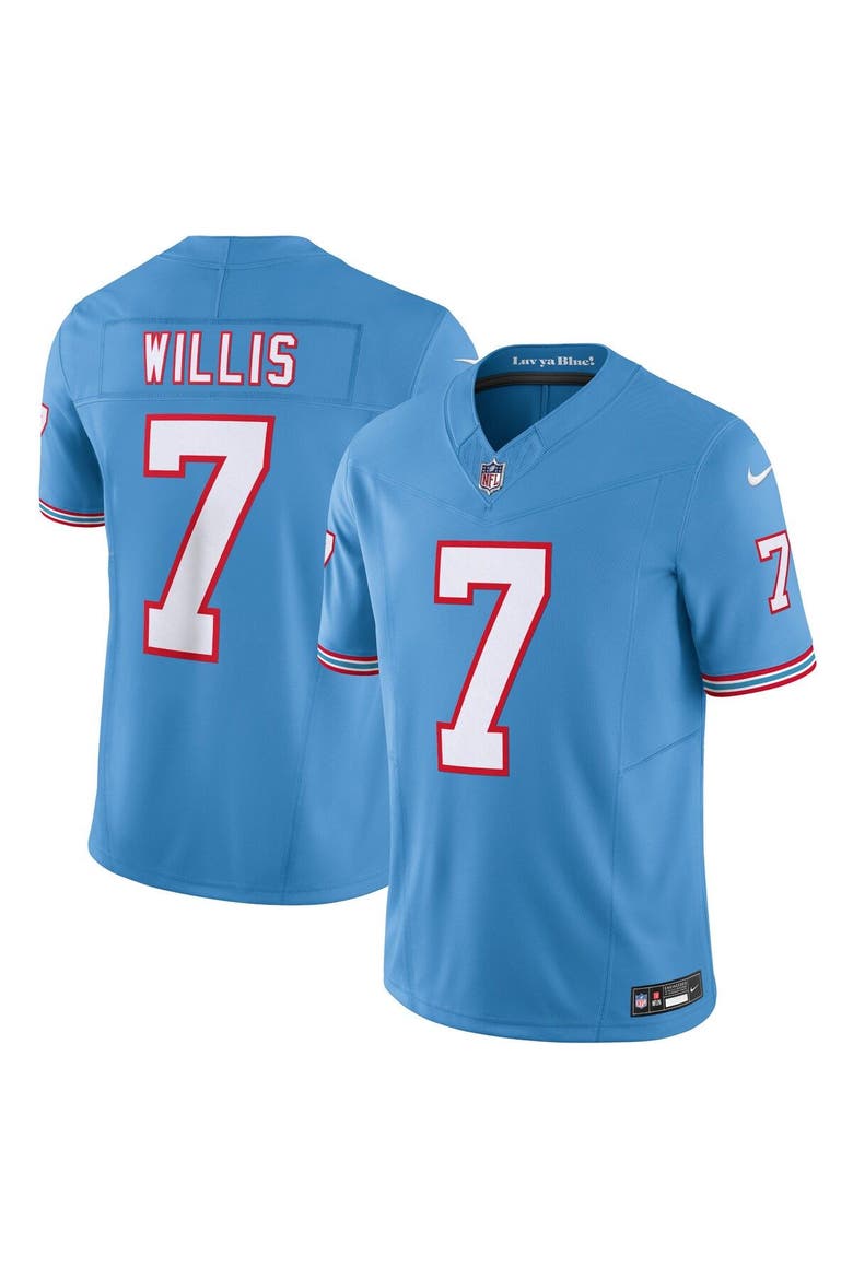 Men's Nike Malik Willis Light Blue Tennessee Titans Vapor F.U.S.E. Limited Jersey, Main, color, Light Blue