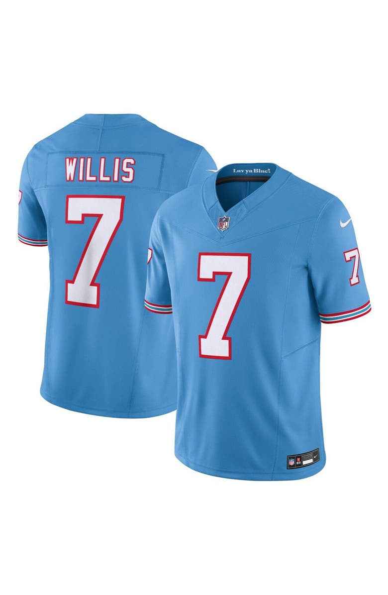 Nike Men's Nike Malik Willis Light Blue Tennessee Titans Vapor F.U.S.E. Limited Jersey, Main, color,