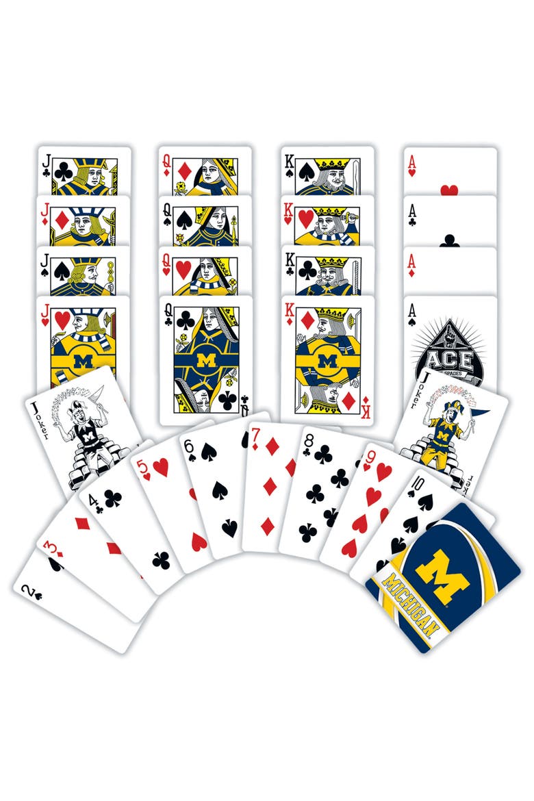 Michigan Wolverines Playing Cards, Alternate, color, Multicolor