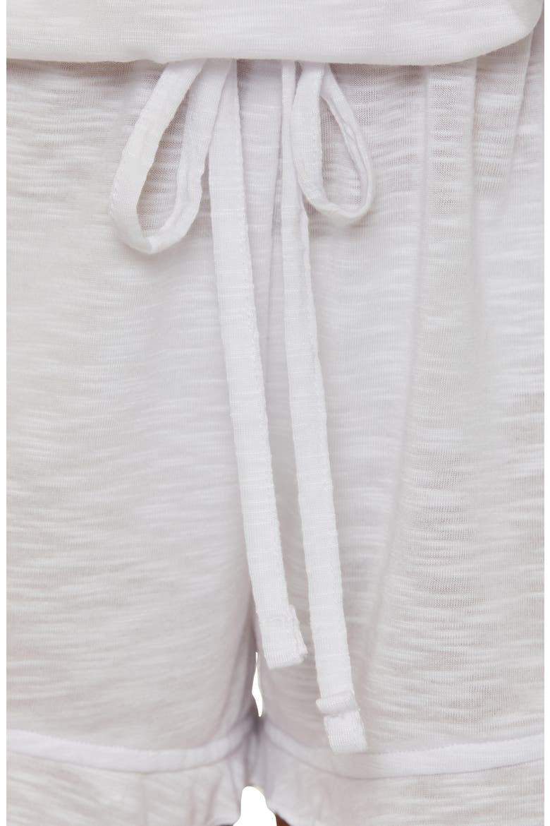Breezy Basics Off the Shoulder Cover-Up Romper, Alternate, color, WHITE