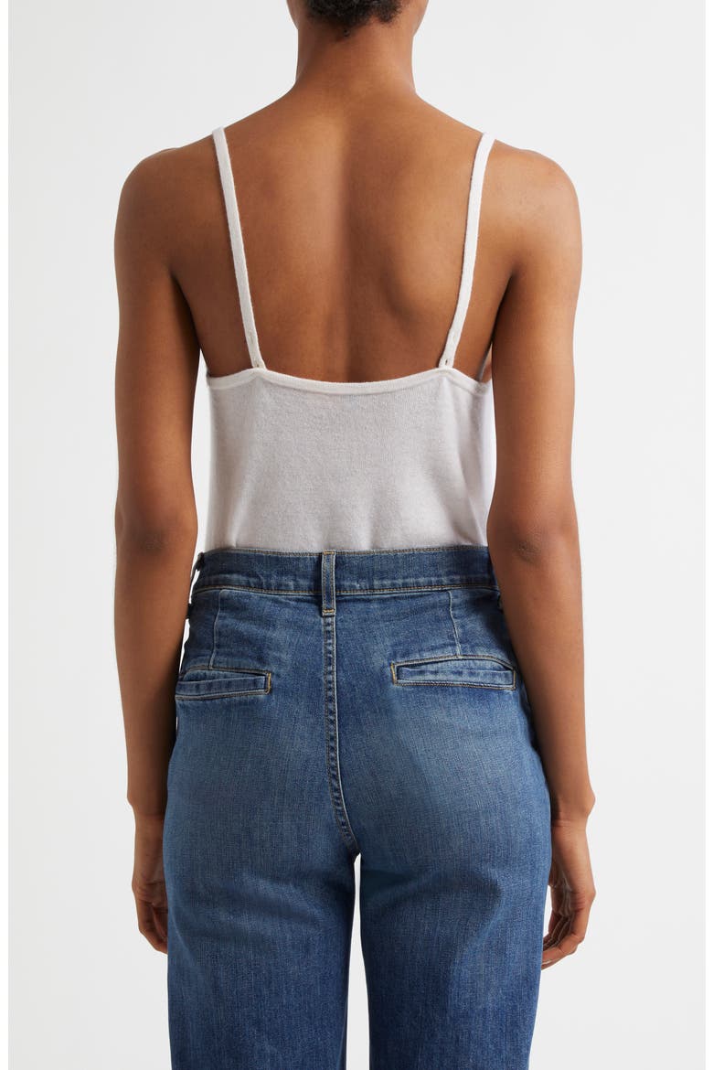 Cashmere & Linen Knit Camisole, Alternate, color, MERINGUE