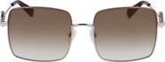 Longchamp Medallion 55mm Gradient Square Sunglasses