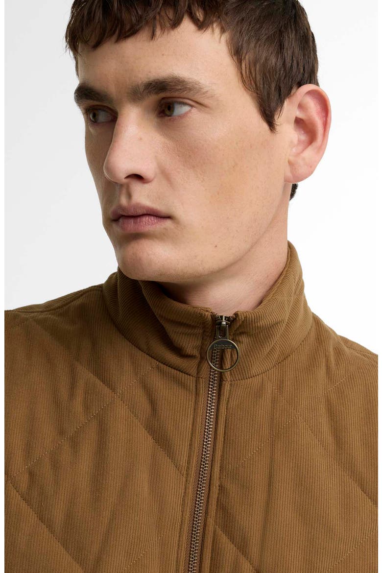 Corden Quilted Gilet, Alternate, color, DARK SANDSTONE