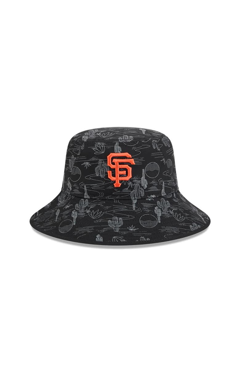 New Era Youth New Era  Black San Francisco Giants 2025 Spring Training All Over Print Bucket Hat, Alternate, color, 