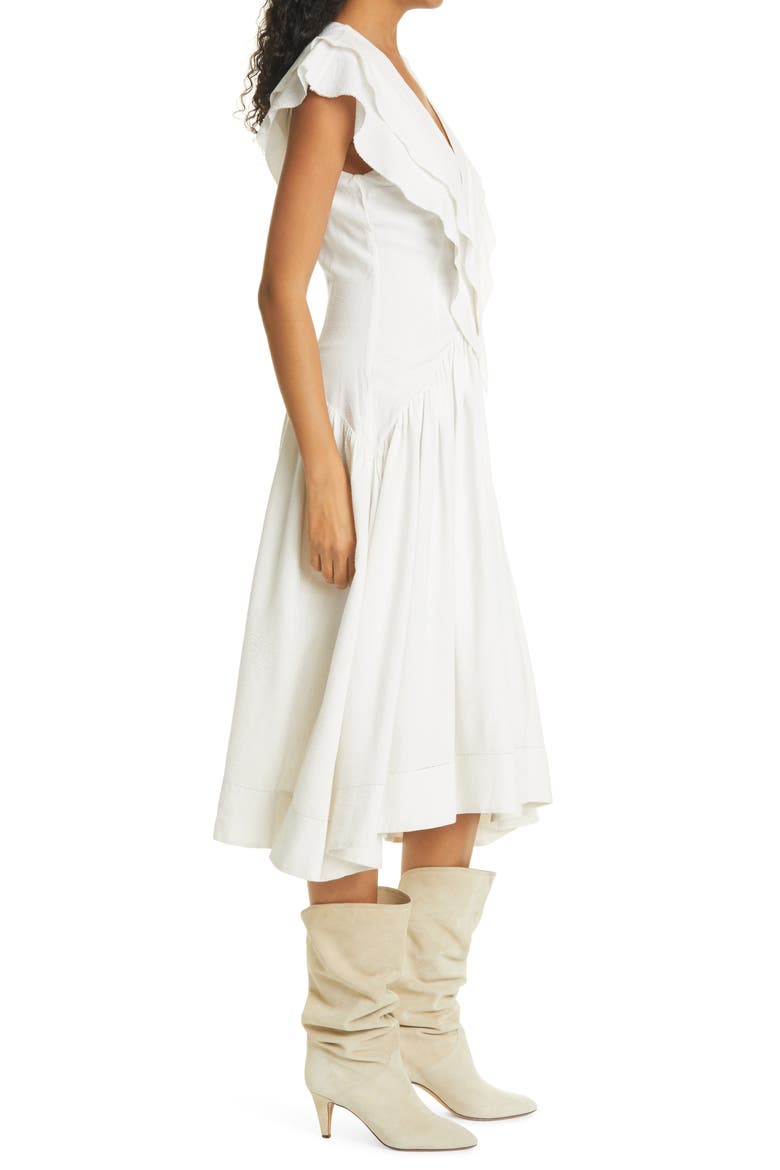Hillary Midi Dress, Alternate, color, ECRU