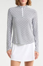Callaway Geometric Chevron Quarter Zip Pullover