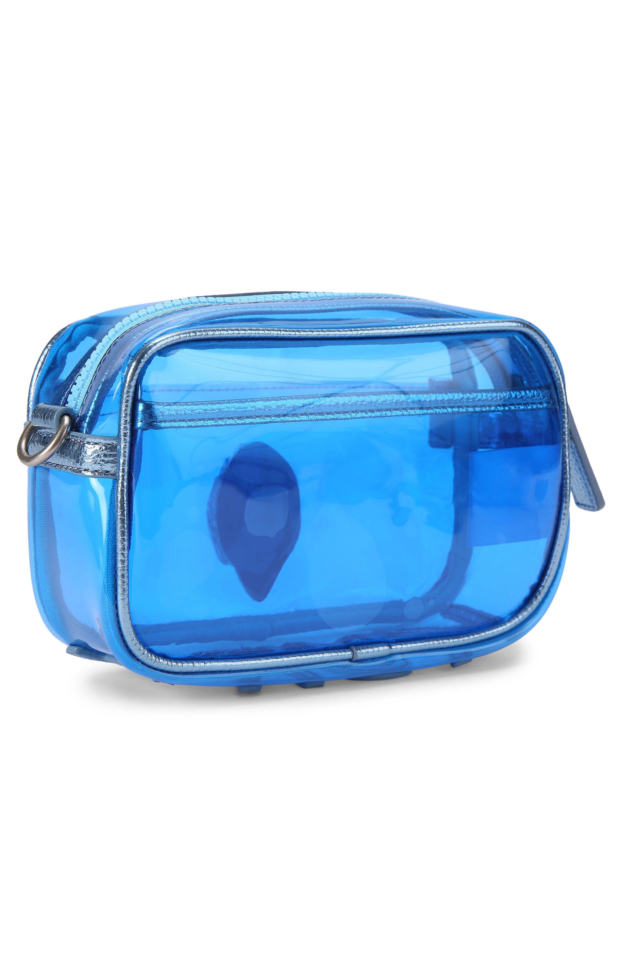 Kurt Geiger London Kensington Vinyl Camera Bag, Alternate, color, Blue