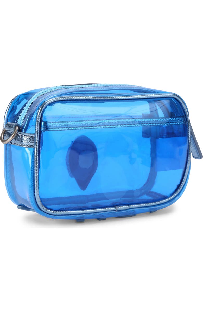 Kurt Geiger London Kensington Vinyl Camera Bag, Alternate, color, Blue