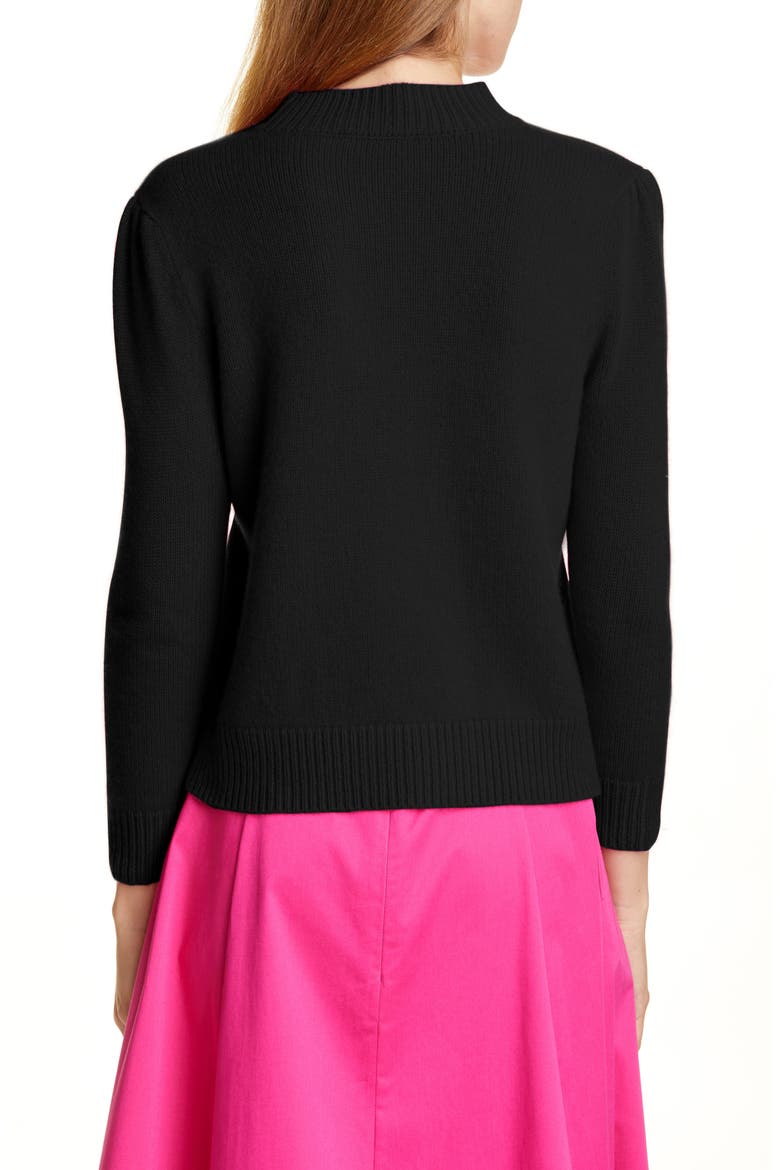 Essentials Cashmere Crop Sweater, Alternate, color, BLACK