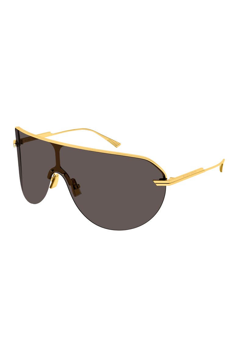 BV1478S Oversize 99mm Gradient Shield Sunglasses, Alternate, color, GOLD