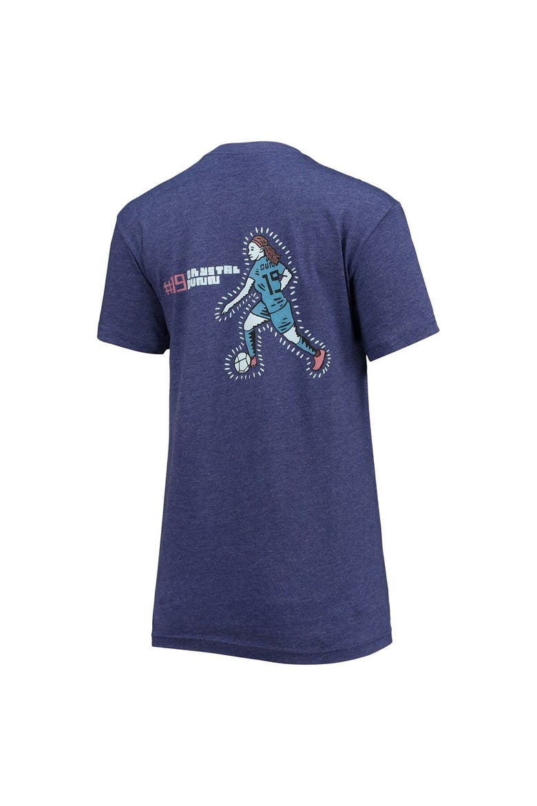 Women's round21 Crystal Dunn Navy USWNT One Team One Goal T-Shirt, Alternate, color, Navy