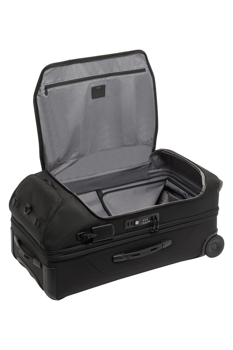 Alpha Bravo Medium Expandable 2-Wheeled Duffle, Alternate, color, BLACK