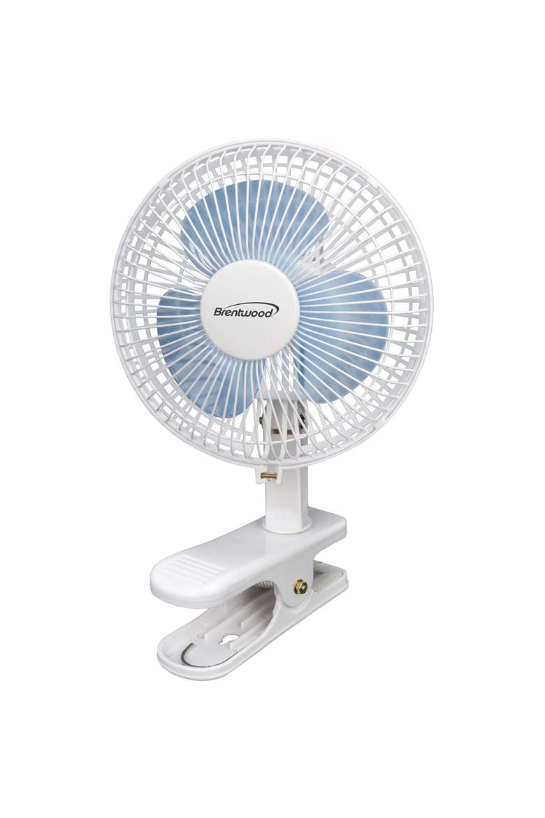 6 Inch Mini Clip On Table Fan, Alternate, color, White