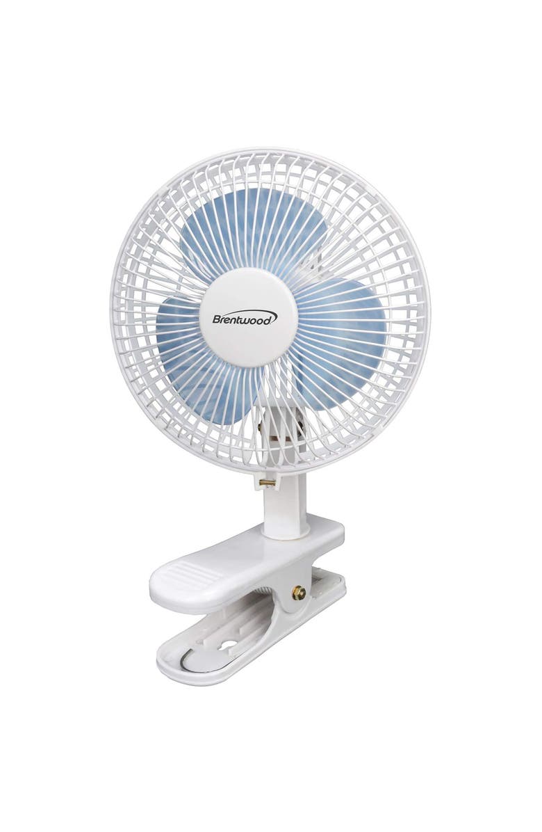 Brentwood Kool Zone 6 Inch Mini Clip On Table Fan, Alternate, color, White