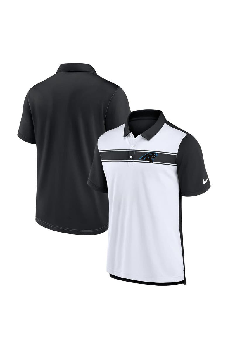 Nike Men's Nike  White/Black Carolina Panthers Rewind Pique Polo, Main, color, 