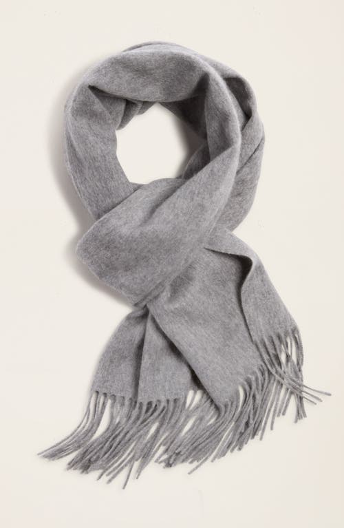 Italic Casey Cashmere Scarf In Heather Grey