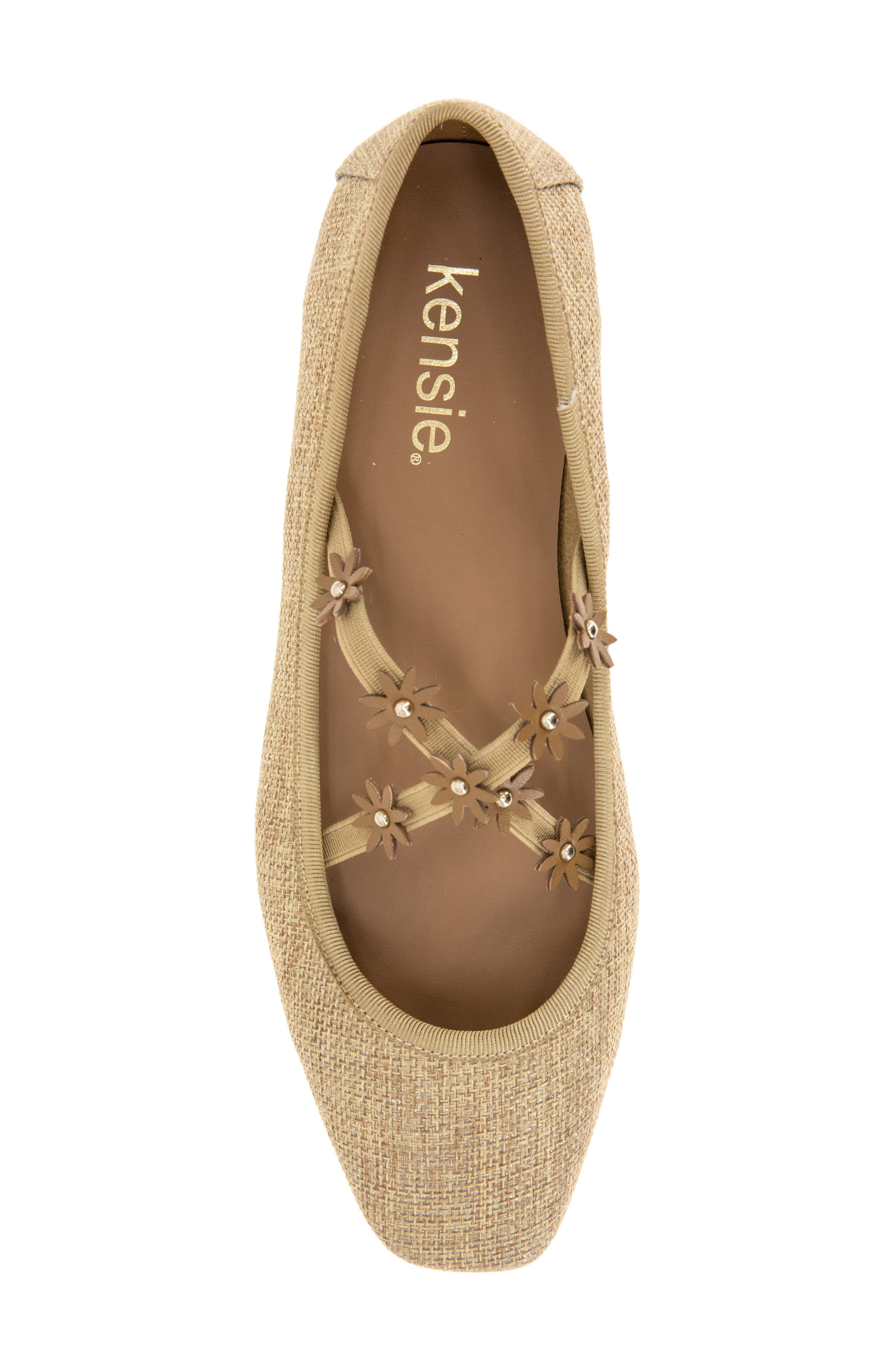 Kensie Floria Woven Mary Jane Flat, Alternate, color, 