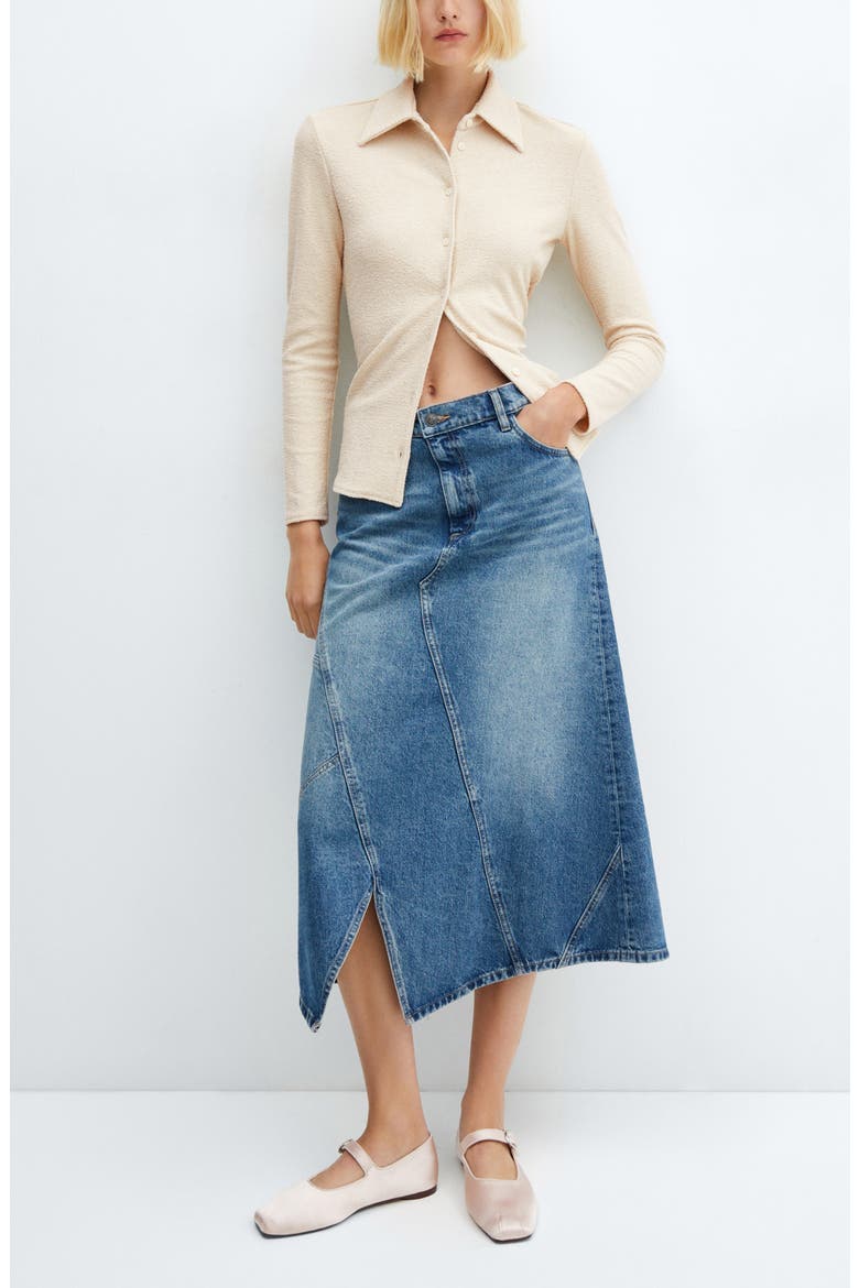Textured Knit Button-Up Shirt, Alternate, color, OFF WHITE
