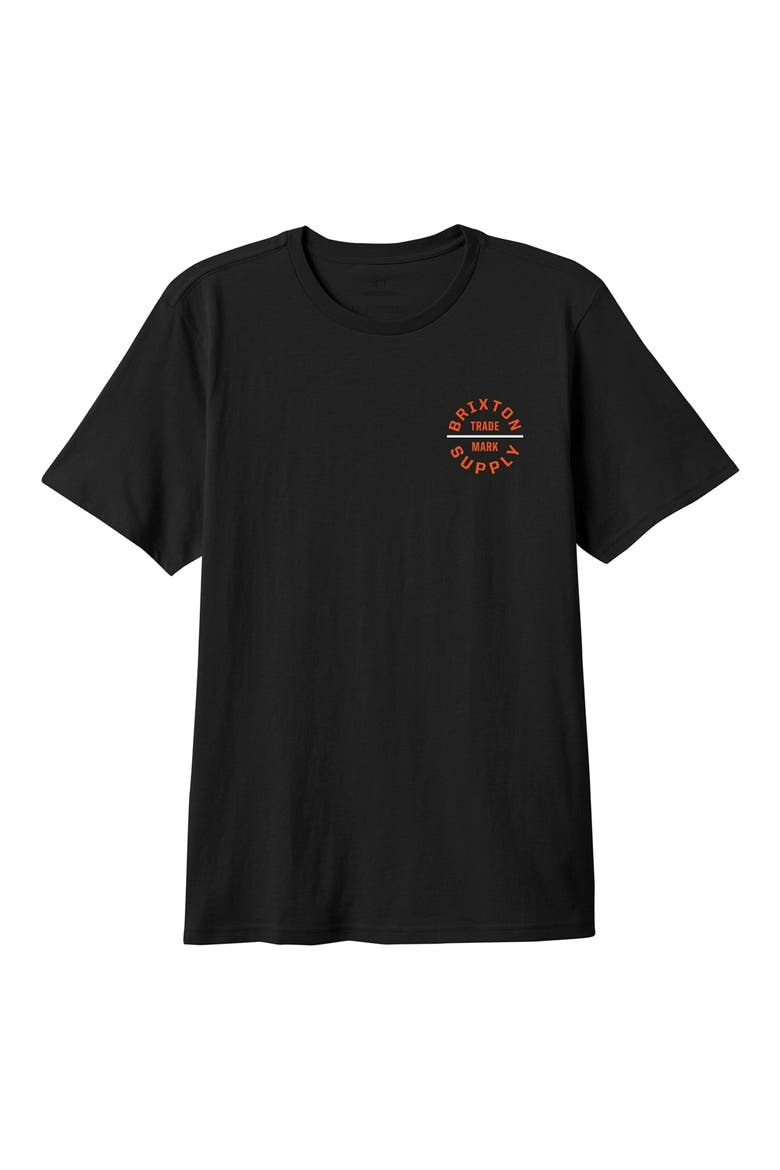 Oath V Cotton Graphic T-Shirt, Main, color, BLACK/ CLASSIC ORANGE/ WHITE