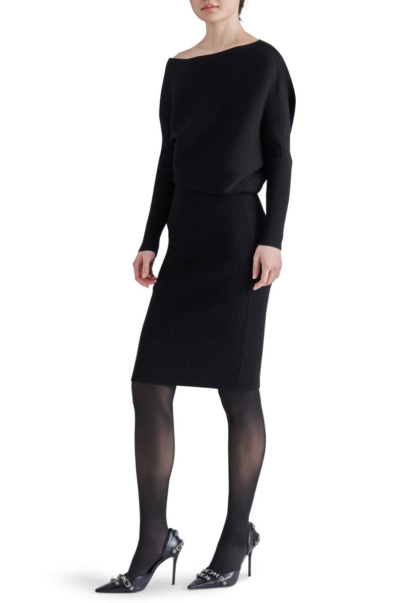 Steve Madden Lori Boat Neck Sweater Dress, Alternate, color,