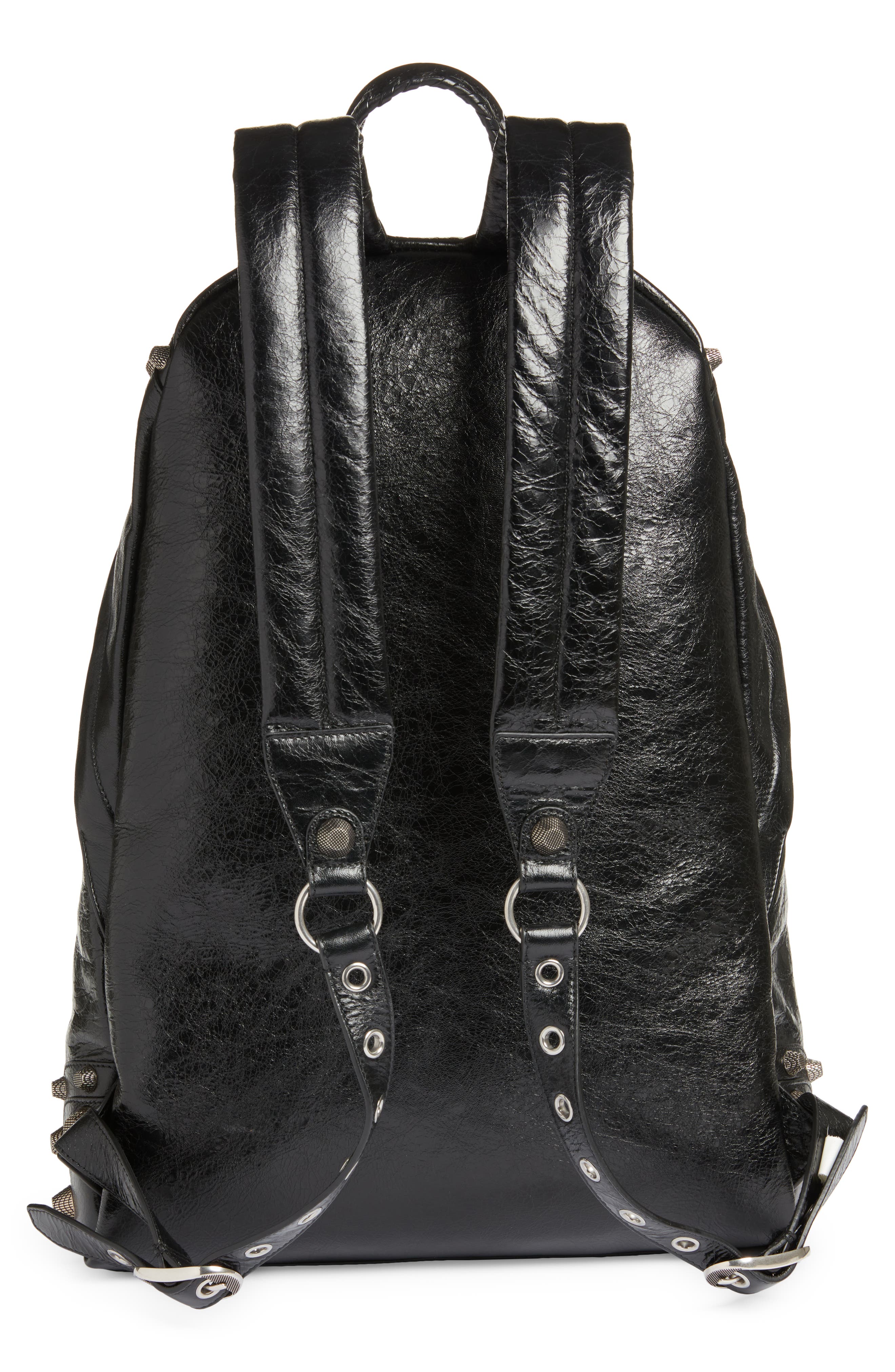 Balenciaga Medium Le Cagole Leather Backpack, Alternate, color, 