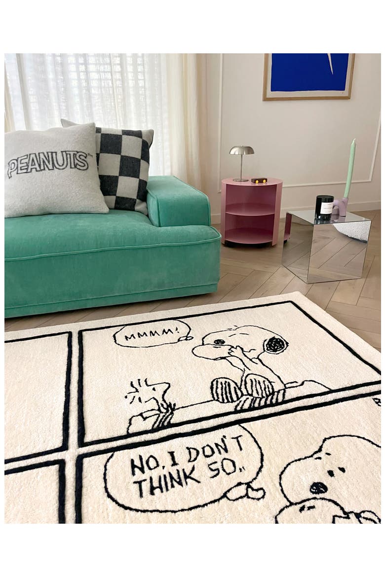 Peanuts Hug Cushion Cover, Alternate, color, WHITE MULTI