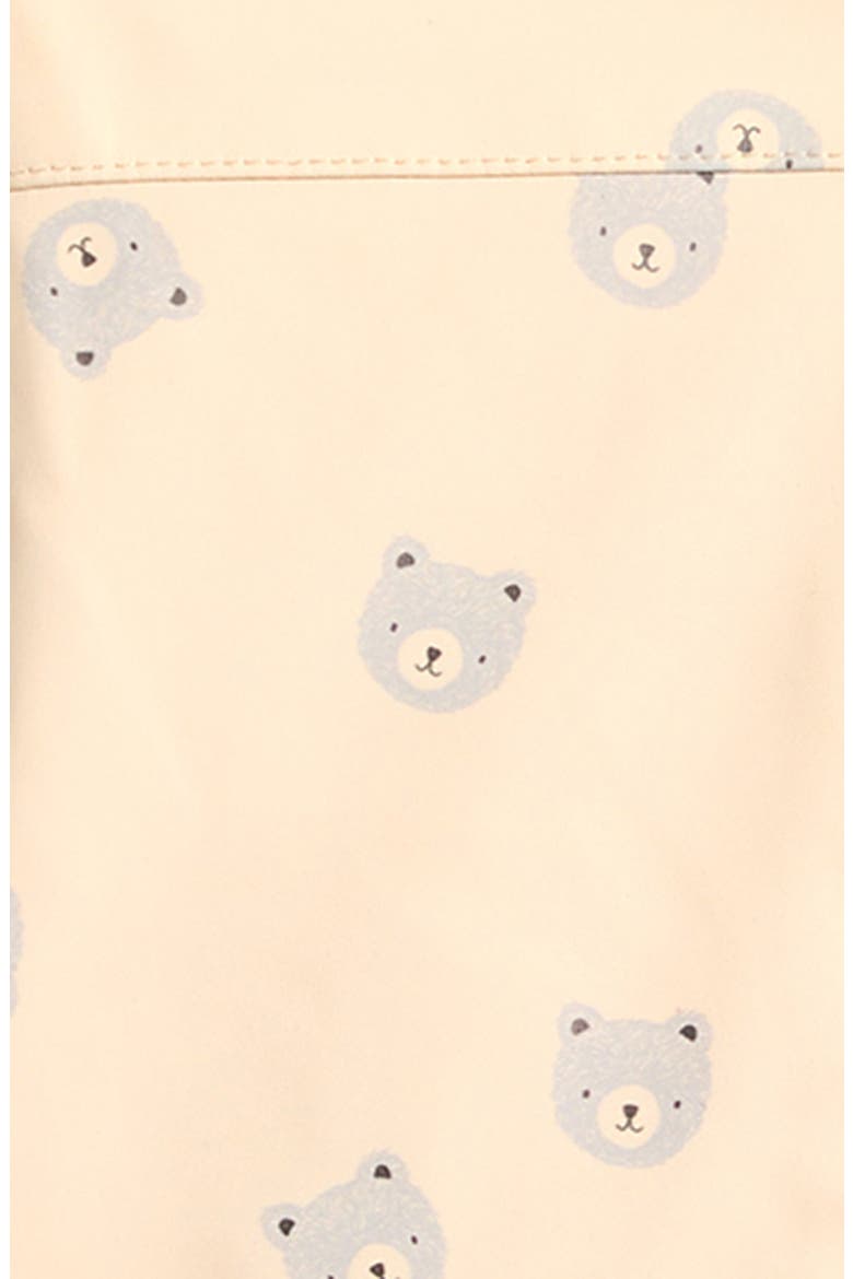 Print Hooded Raincoat, Alternate, color, BEARS