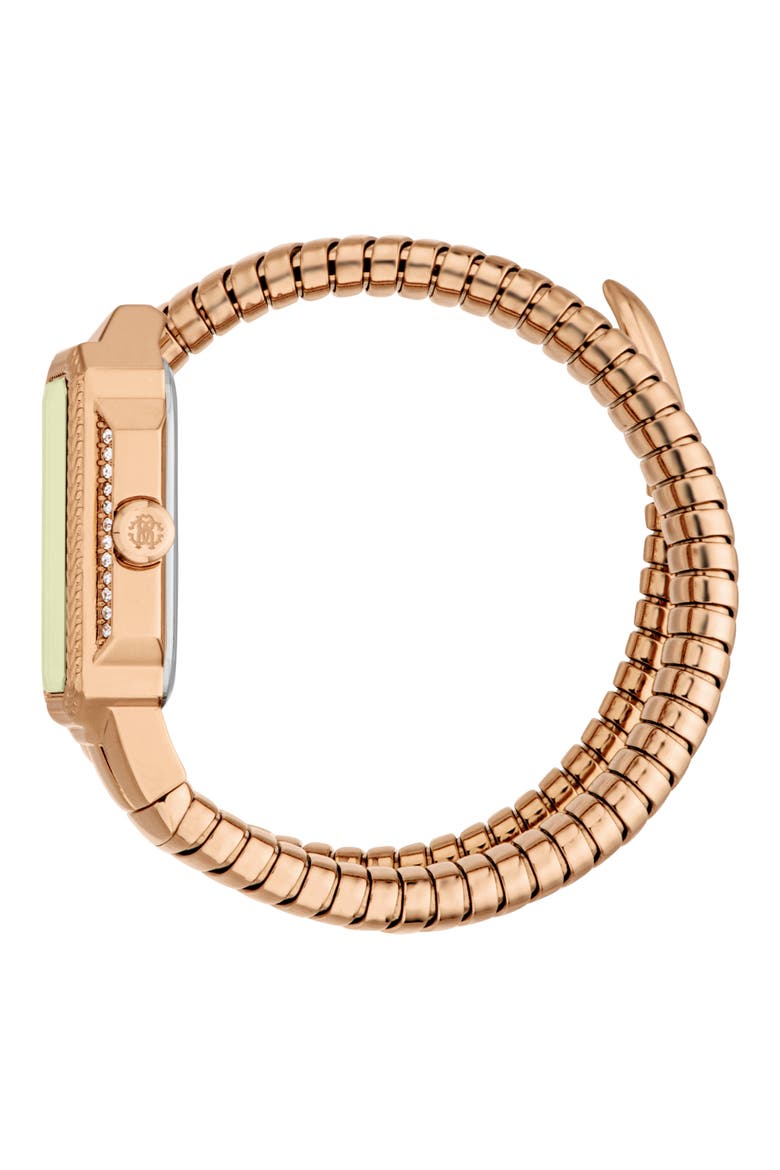 Vera Snake Wraparound Bracelet Watch, 22mm x 32mm, Alternate, color, ROSE GOLD