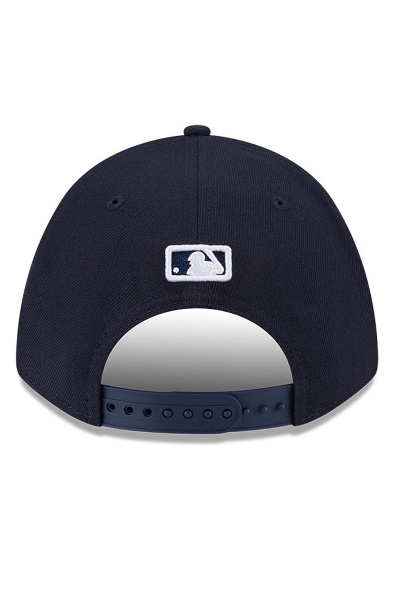 Men's New Era  Navy Detroit Tigers Player Replica 9FORTY Adjustable Hat, Alternate, color, Navy