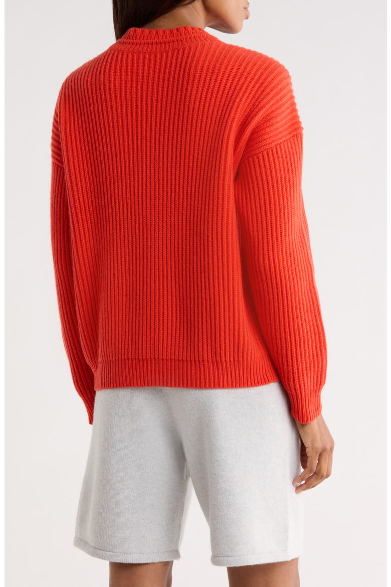 Cashmere Cardigan, Alternate, color, SUMMER TOMATO