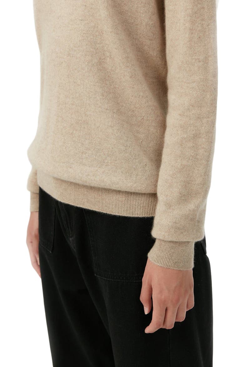 Essential Cashmere Crewneck Sweater, Alternate, color, warm grey
