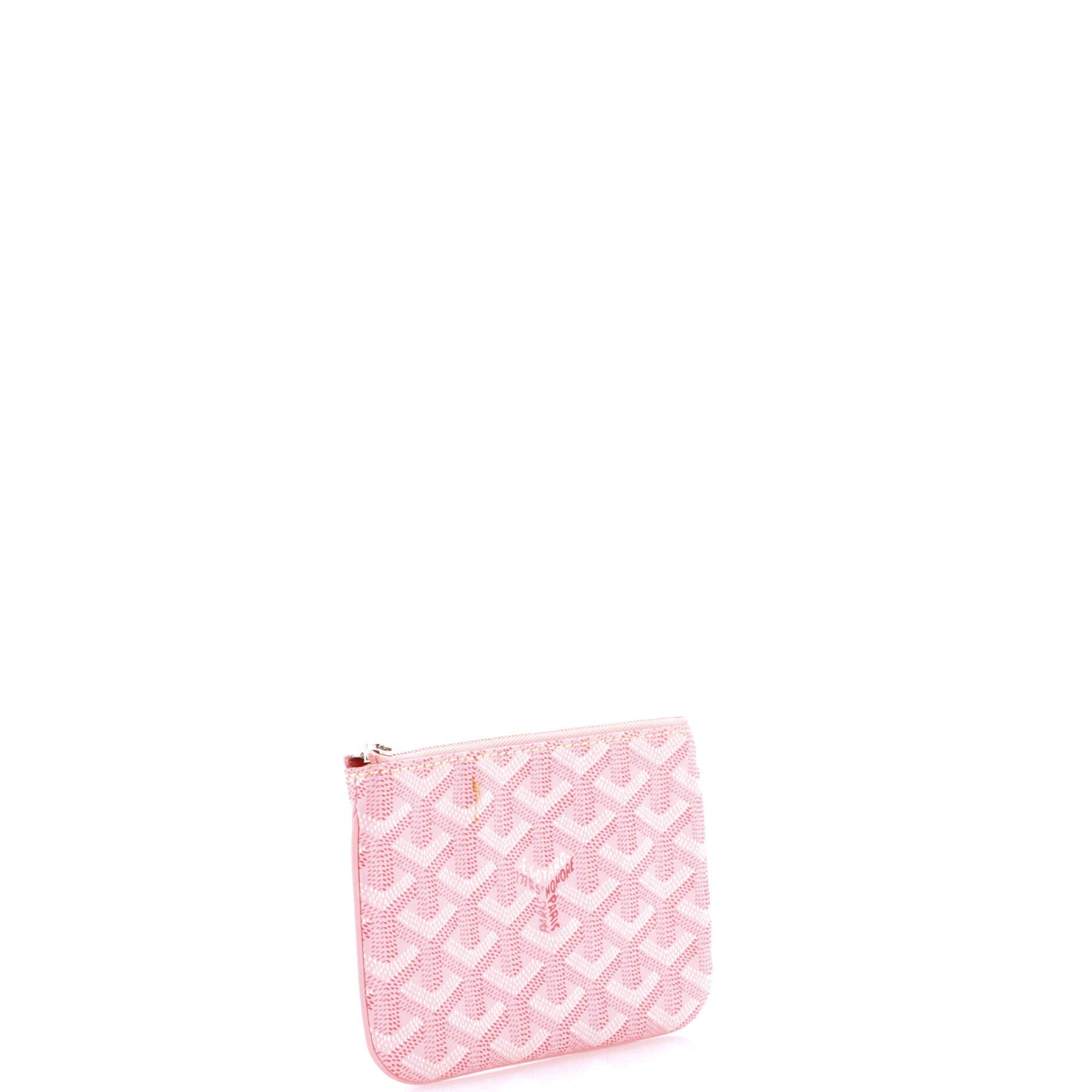 Pre-Owned Goyard Senat Zip Pouch Coated Canvas Mini, Alternate, color, 