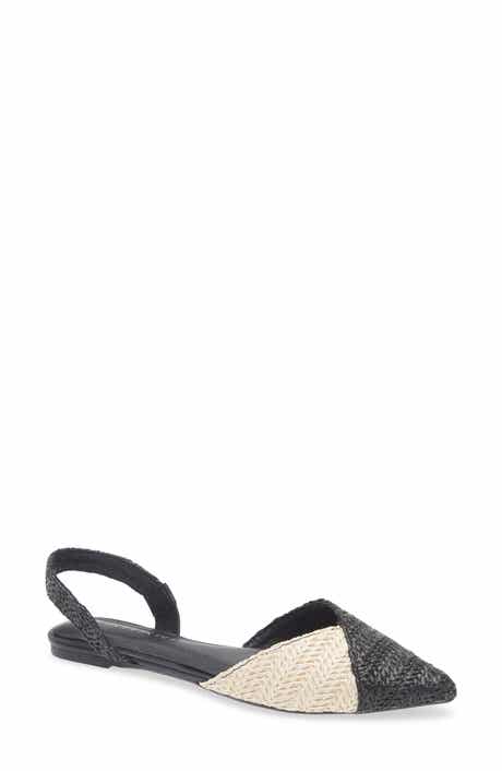 Tahari Two-Tone Slingback Flat