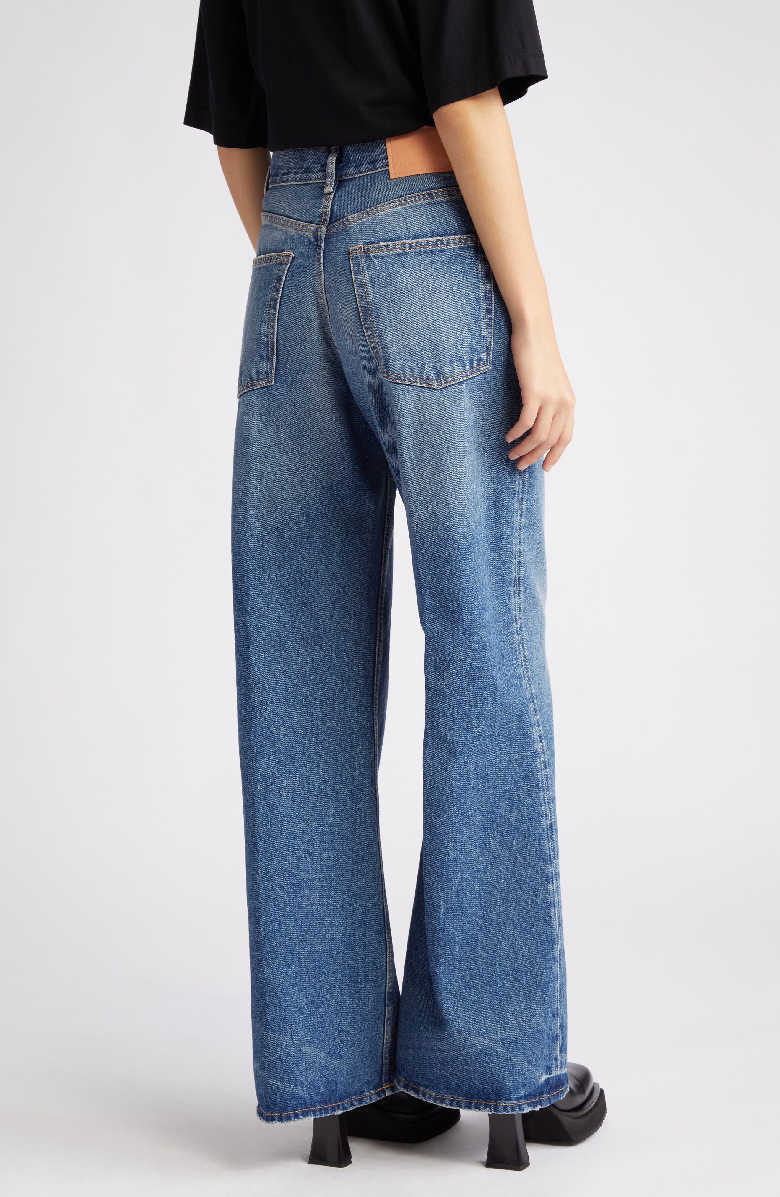2022 Organic Cotton Denim Wide Leg Jeans (Women) | Nordstrom