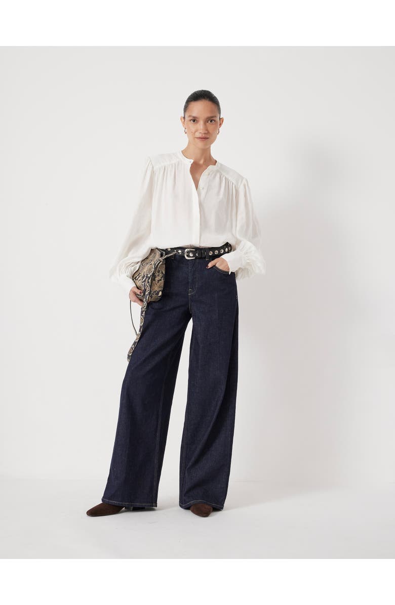 Hush Puff Sleeve Blouse, Alternate, color, Ecru White