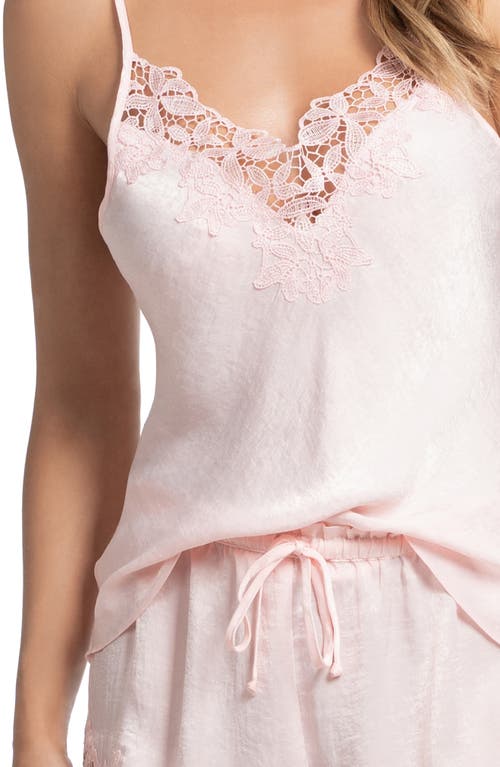 In Bloom By Jonquil Everlee Silky Shimmer Satin Short Pajamas In Pink