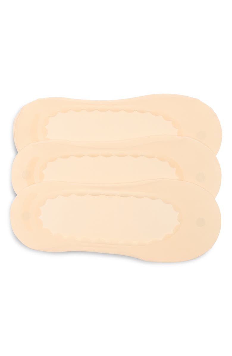 NORDSTROM RACK 3-Pack Scallop Liner Socks, Main, color, Neutral