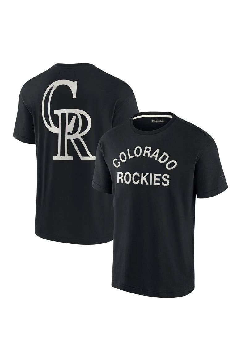 Unisex Fanatics Signature Black Colorado Rockies Elements Super Soft Short Sleeve T-Shirt, Main, color, Black