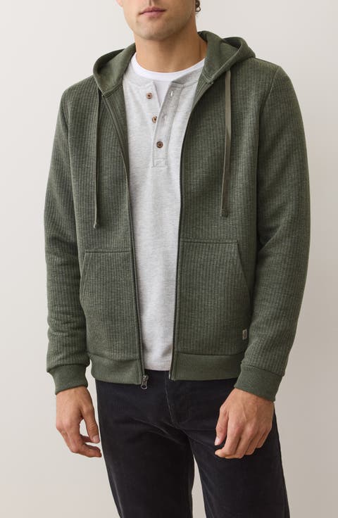 Corbet Quilted Zip-Up Hoodie