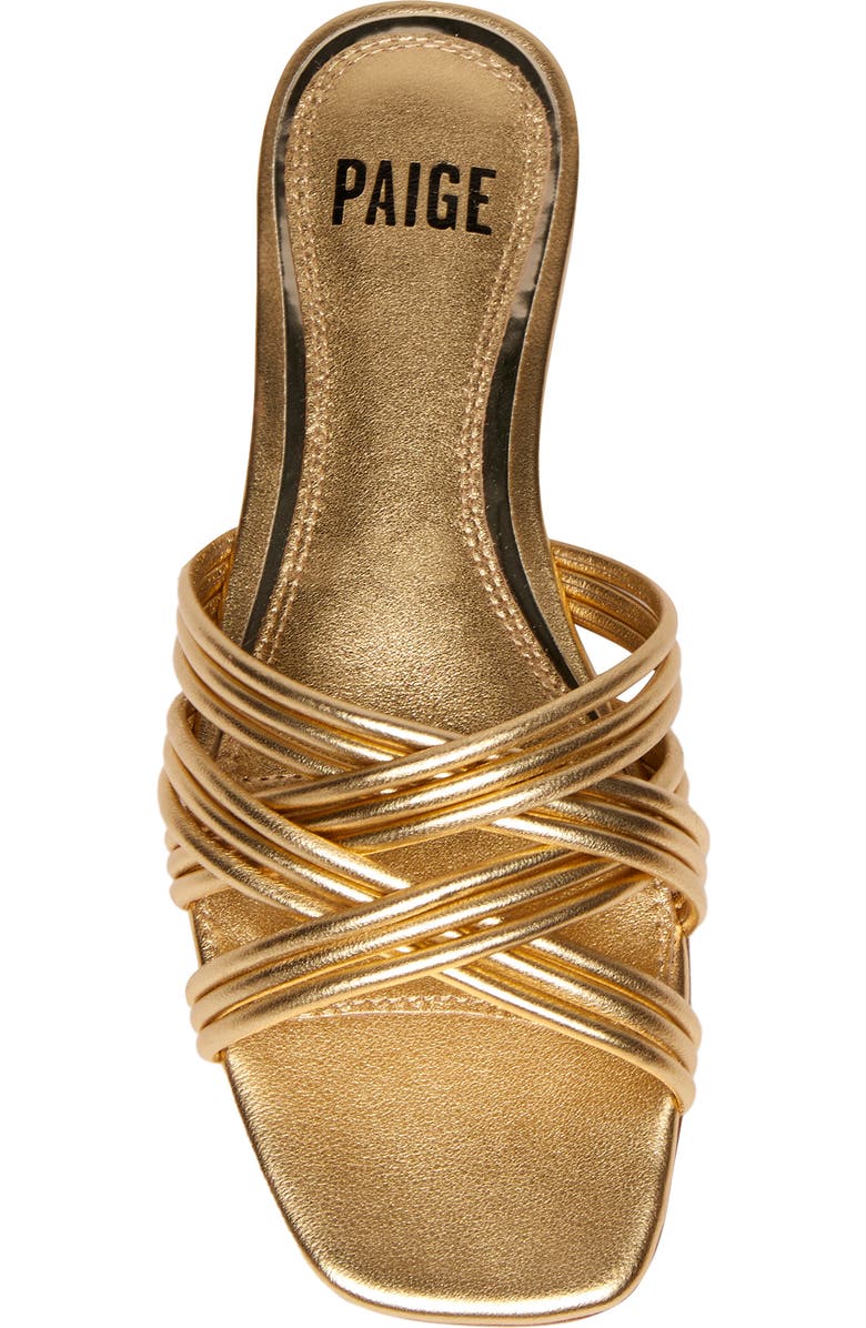 PAIGE Dina Slide Sandal, Alternate, color, Gold