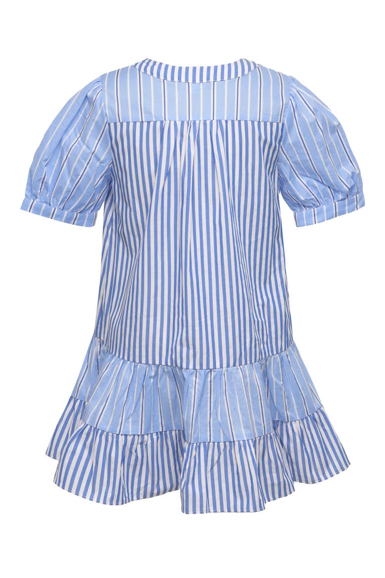 Kids' Striped Cotton Dress, Alternate, color, BLUE MULTI