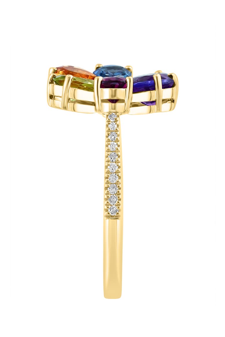 14K Yellow Gold Garden of Gems Cocktail Ring, Alternate, color, None