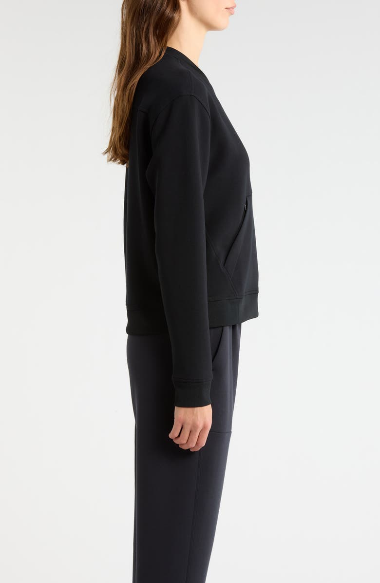 Swannies Margaret Performance Sweatshirt, Alternate, color, Black