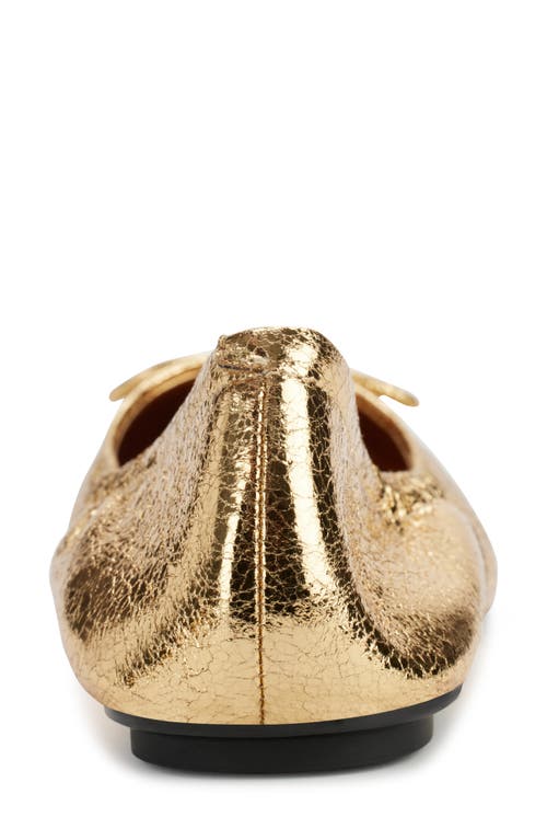 Karl Lagerfeld Paris Velma Metallic Ballet Flat