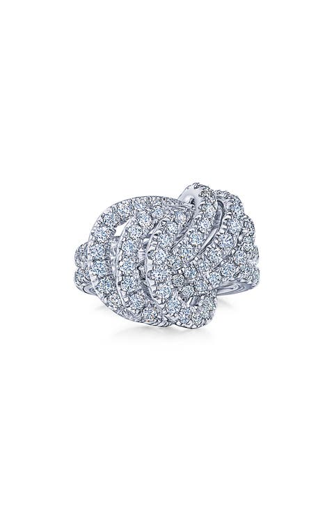 Entwine Open Knot Diamond Ring