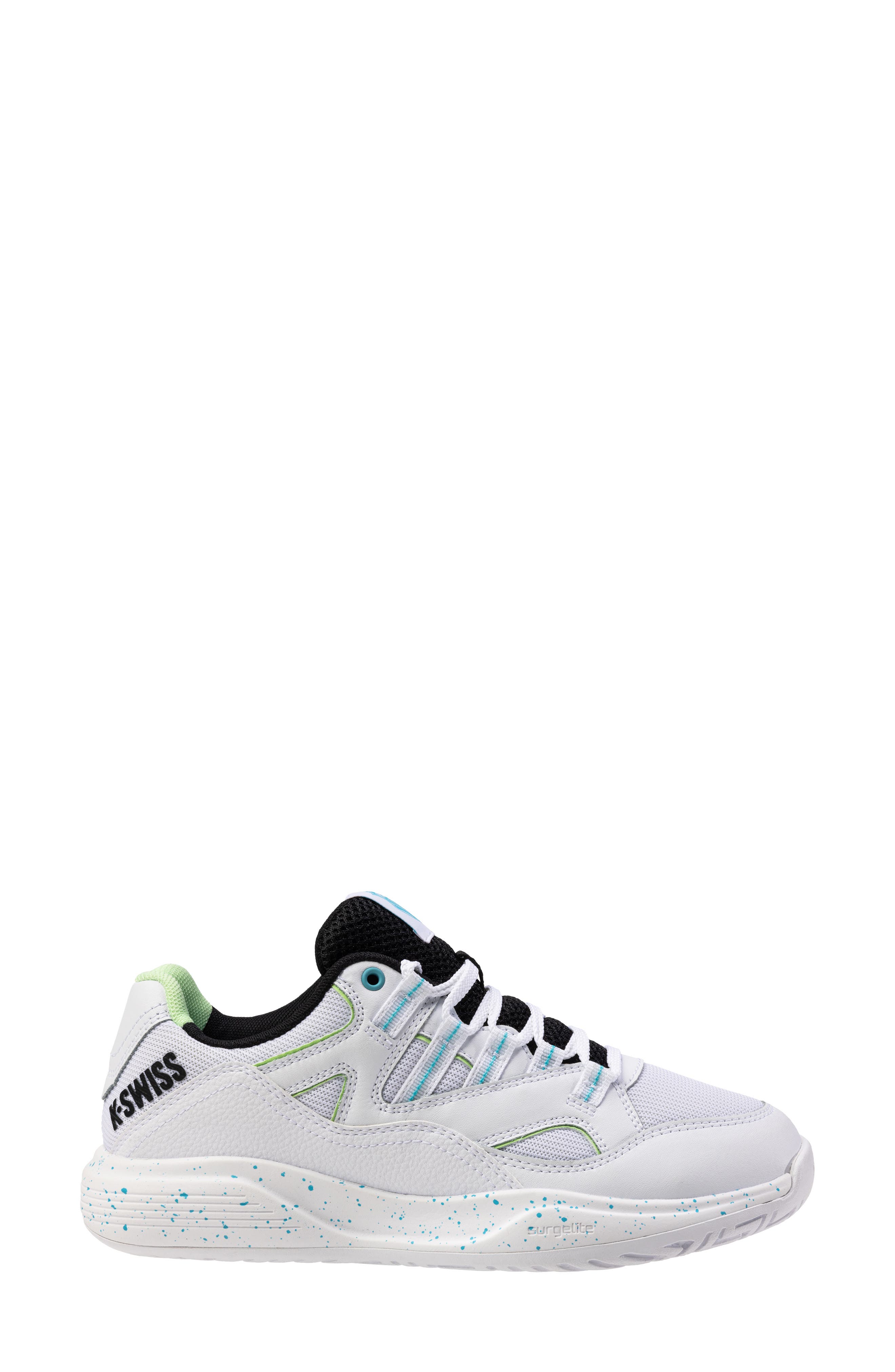 K-Swiss Tura Team Pickle Ball Running Shoe, Alternate, color, White/ Brilliant Blue/ Black