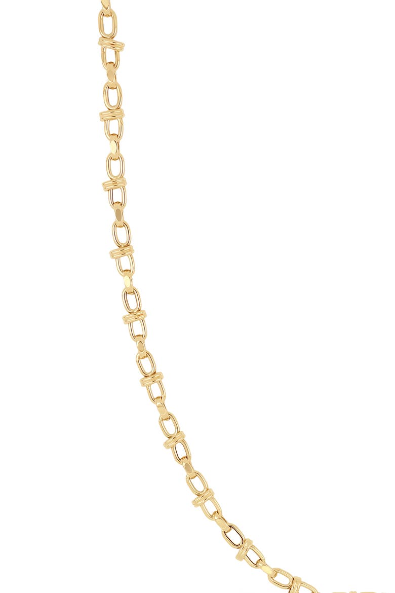 Men's 14K Gold Wrapped Link Chain Necklace, Alternate, color, 14K YELLOW GOLD