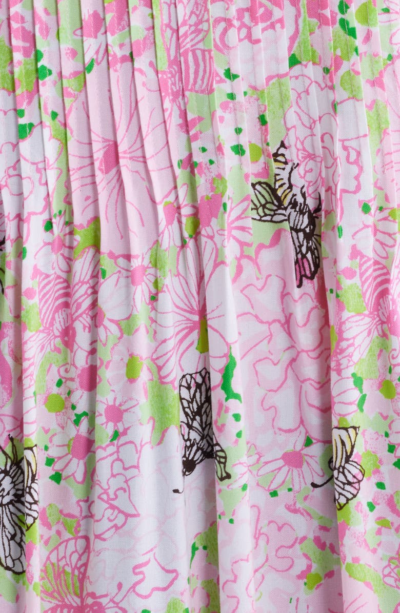 Lilly Pulitzer<sup>®</sup> Danika Floral Print Tunic Dress, Alternate, color, Pistachio Macaron Bees Knees