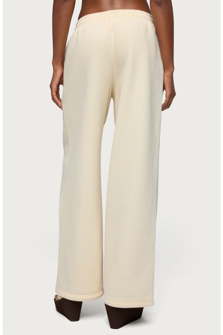 Totally Edikted Wide Leg Sweatpants, Alternate, color, CREAM