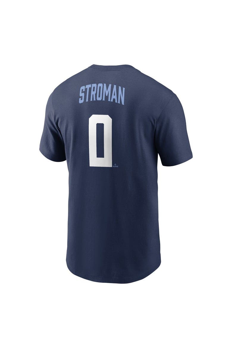 Men's Nike Marcus Stroman Navy Chicago Cubs City Connect Name & Number T-Shirt, Alternate, color, Navy